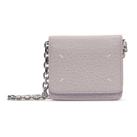 메종마르지엘라 Maison Margiela Purple Four Stitches Chain Wallet Bag 232168F048051