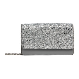 메종마르지엘라 Maison Margiela Silver Glitter Chain Wallet Bag 232168F048105