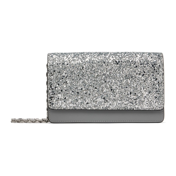 메종마르지엘라 메종마르지엘라 Maison Margiela Silver Glitter Chain Wallet Bag 232168F048105