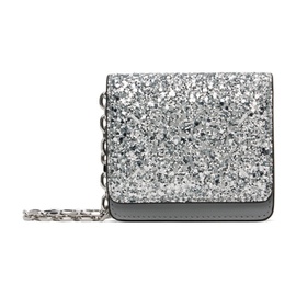 메종마르지엘라 Maison Margiela Silver Micro Glitter Chain Wallet Bag 232168F048107