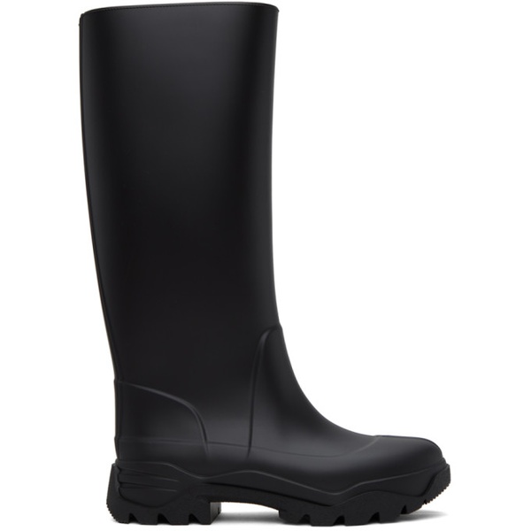 메종마르지엘라 메종마르지엘라 Maison Margiela Black Tabi Rain Boots 232168F115005