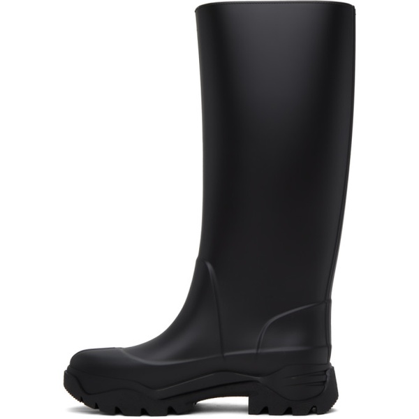 메종마르지엘라 메종마르지엘라 Maison Margiela Black Tabi Rain Boots 232168F115005