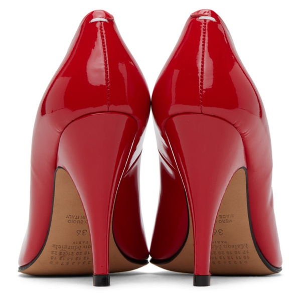 메종마르지엘라 메종마르지엘라 Maison Margiela Red Tabi Patent Heels 232168F122016