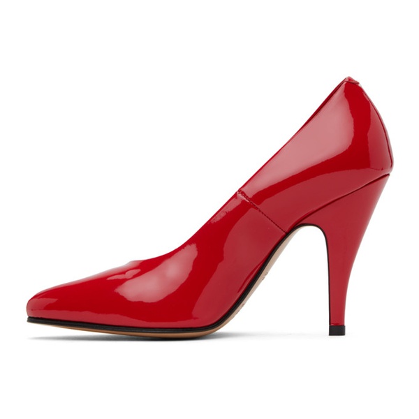 메종마르지엘라 메종마르지엘라 Maison Margiela Red Tabi Patent Heels 232168F122016