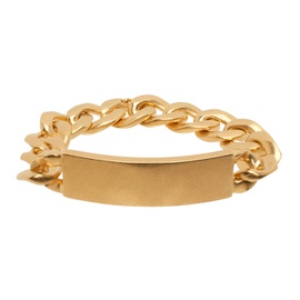 메종마르지엘라 Maison Margiela Gold Curb Bracelet 232168M142000