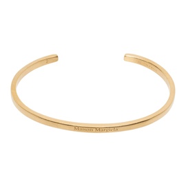 메종마르지엘라 Maison Margiela Gold Logo Cuff Bracelet 232168M142004