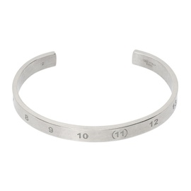 메종마르지엘라 Maison Margiela Silver Numerical Cuff Bracelet 232168M142012