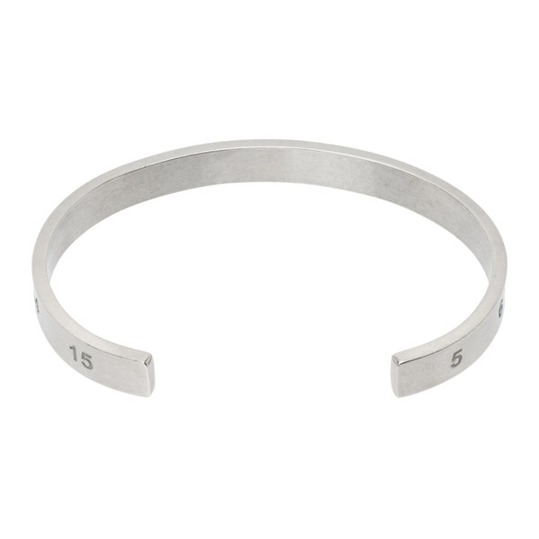 메종마르지엘라 메종마르지엘라 Maison Margiela Silver Numerical Cuff Bracelet 232168M142012