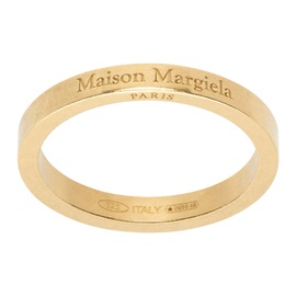 메종마르지엘라 Maison Margiela Gold Logo Ring 232168M147002