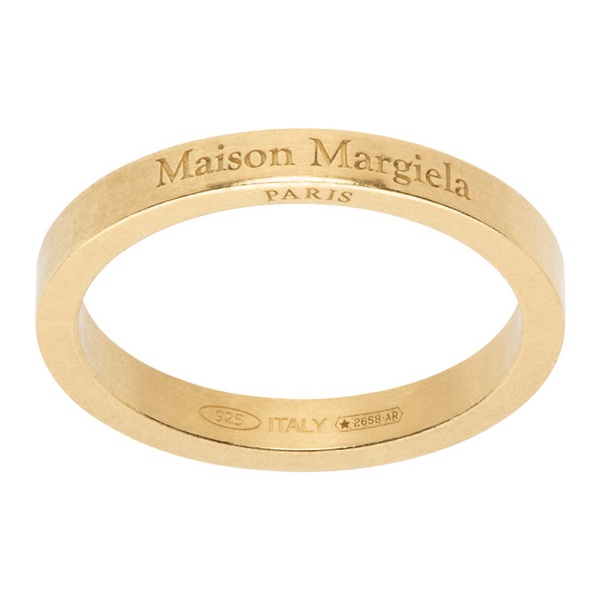메종마르지엘라 메종마르지엘라 Maison Margiela Gold Logo Ring 232168M147002