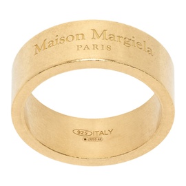 메종마르지엘라 Maison Margiela Gold Logo Ring 232168M147006