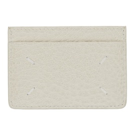 메종마르지엘라 Maison Margiela Gray Four Stitches Card Holder 232168M163013
