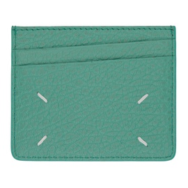 메종마르지엘라 Maison Margiela Green Four Stitches Card Holder 232168M163016