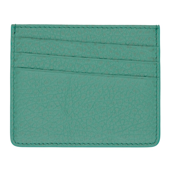 메종마르지엘라 메종마르지엘라 Maison Margiela Green Four Stitches Card Holder 232168M163016