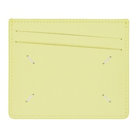 메종마르지엘라 Maison Margiela Yellow Four Stitches Card Holder 232168M163022