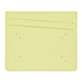 메종마르지엘라 Maison Margiela Yellow Four Stitches Card Holder 232168M163022