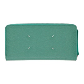 메종마르지엘라 Maison Margiela Green Four Stitches Wallet 232168M164011