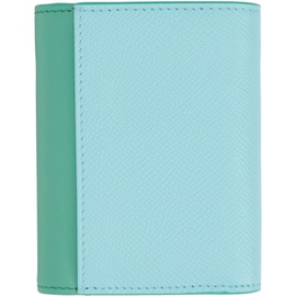 메종마르지엘라 Maison Margiela Blue & Green Four Stitches Wallet 232168M164052