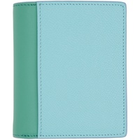 메종마르지엘라 Maison Margiela Blue & Green Four Stitches Wallet 232168M164086