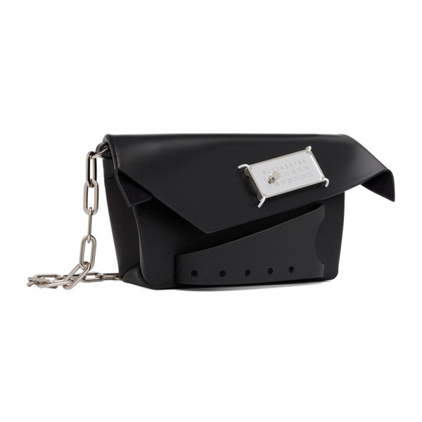 메종마르지엘라 메종마르지엘라 Maison Margiela Black Small Snatched Classique Bag 232168M170013