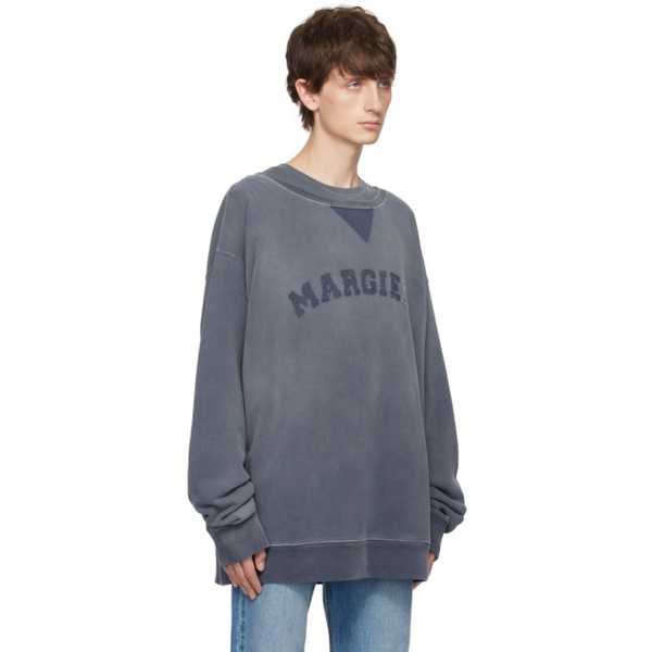 메종마르지엘라 메종마르지엘라 Maison Margiela Blue Faded Sweatshirt 232168M204037