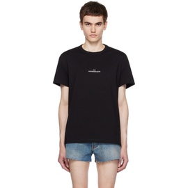 메종마르지엘라 Maison Margiela Black Embroidered T-Shirt 232168M213007
