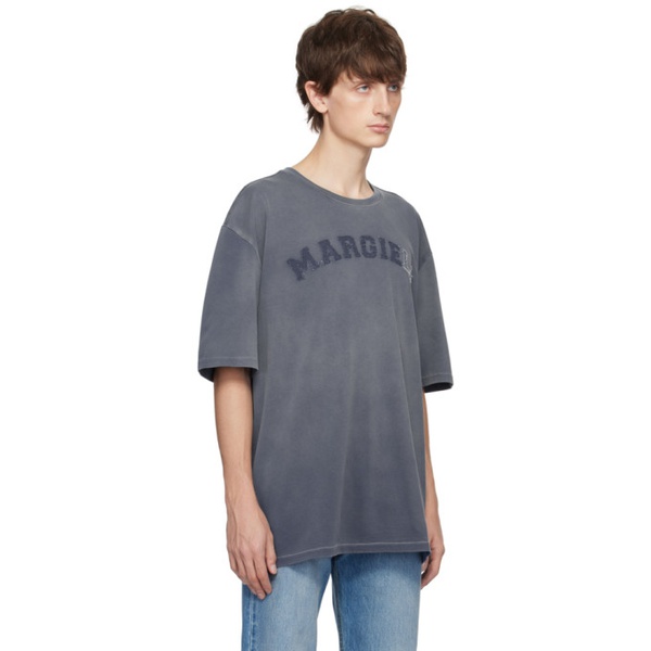 메종마르지엘라 메종마르지엘라 Maison Margiela Blue Faded T-Shirt 232168M213015