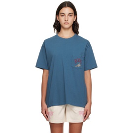 보디 Bode Blue Sweet Pine T-Shirt 232169F110013