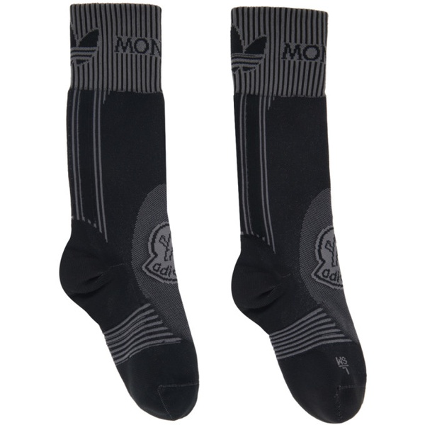 아디다스 몽클레어 Moncler Genius Moncler x 아디다스 오리지널 adidas Originals Black Socks 232171F076001