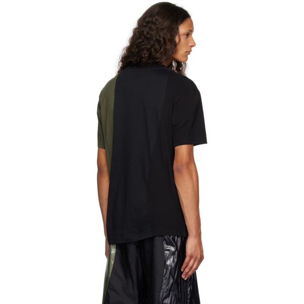아디다스 몽클레어 Moncler Genius Moncler x 아디다스 오리지널 adidas Originals Black & Green T-Shirt 232171M213001