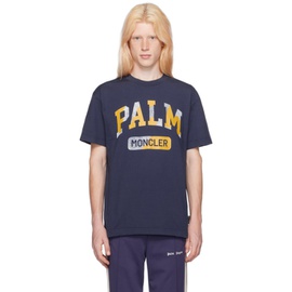몽클레어 Moncler Genius Moncler x 팜엔젤스 Palm Angels Navy T-Shirt 232171M213003