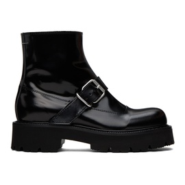 MM6 메종 마르지엘라 MM6 메종마르지엘라 Maison Margiela Black Buckle Ankle Boots 232188F113010