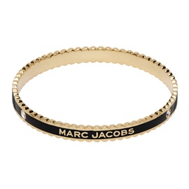 마크 제이콥스 Marc Jacobs Black & Gold The Medallion Scalloped Cuff Bracelet 232190F020009