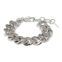 마크 제이콥스 Marc Jacobs Silver Monogram Chain Link Bracelet 232190F020012