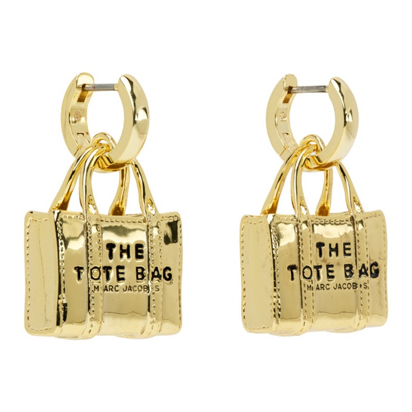 마크제이콥스 마크 제이콥스 Marc Jacobs Gold The Tote Bag Earrings 232190F022003