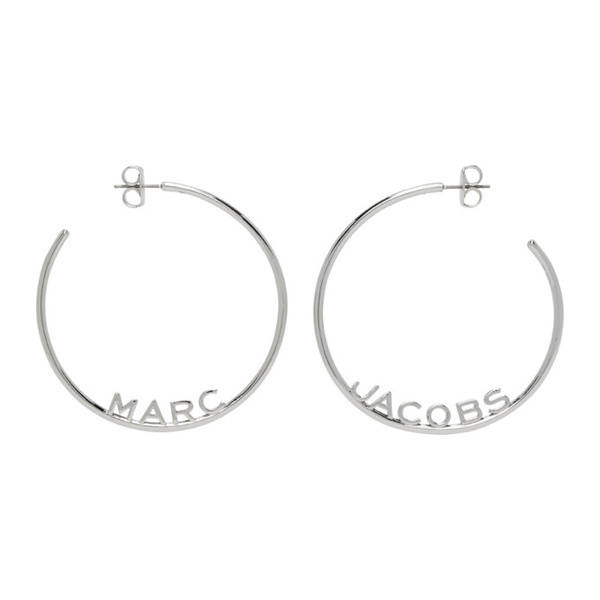 마크제이콥스 마크 제이콥스 Marc Jacobs Silver Monogram Hoop Earrings 232190F022008