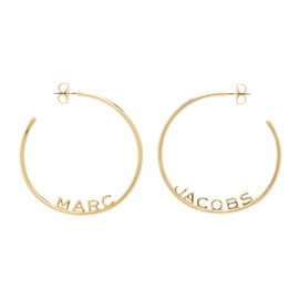 마크 제이콥스 Marc Jacobs Gold The Monogram Hoops DTM Earrings 232190F022009