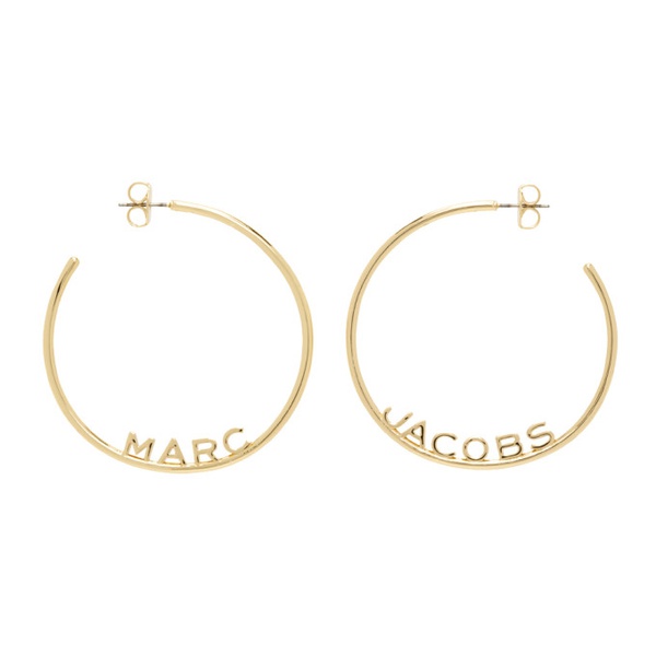 마크제이콥스 마크 제이콥스 Marc Jacobs Gold The Monogram Hoops DTM Earrings 232190F022009