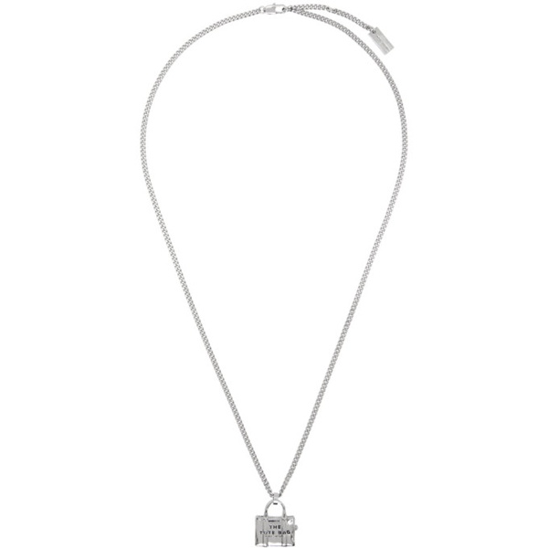 마크제이콥스 마크 제이콥스 Marc Jacobs Silver The Tote Bag Necklace 232190F023002