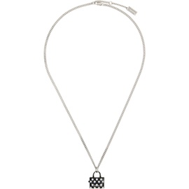 마크 제이콥스 Marc Jacobs Silver Polka Dot Tote Pendant Necklace 232190F023009