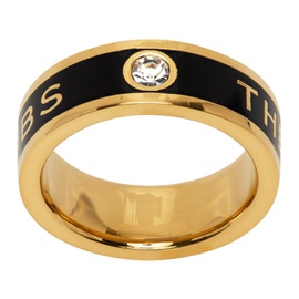 마크 제이콥스 Marc Jacobs Gold & Black The Medallion Ring 232190F024001