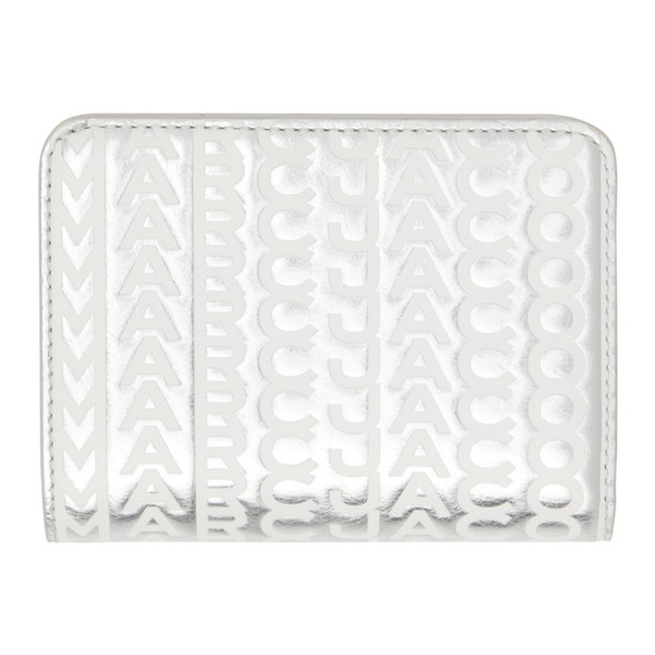 마크제이콥스 마크 제이콥스 Marc Jacobs Silver The Monogram Mini Compact Wallet 232190F040052