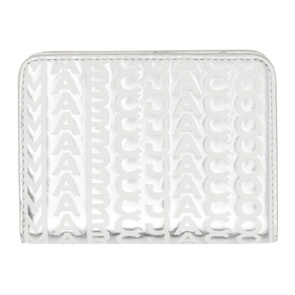 마크제이콥스 마크 제이콥스 Marc Jacobs Silver The Monogram Mini Compact Wallet 232190F040052