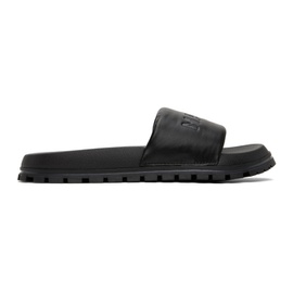마크 제이콥스 Marc Jacobs Black The Leather Slide Sandals 232190F124008