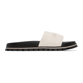 마크 제이콥스 Marc Jacobs White The Leather Slide Sandals 232190F124009