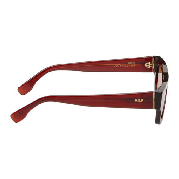  레트로슈퍼퓨쳐 R에트로 ETROSUPERFUTURE SSENSE Exclusive Red Colpo Sunglasses 232191M134106