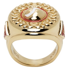 카사블랑카 Casablanca Gold Sport Medallion Ring 232195M147000