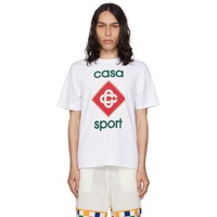 카사블랑카 Casablanca White Casa Sport T-Shirt 232195M213006