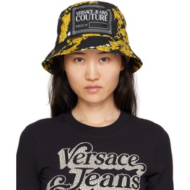 베르사체 진 꾸뛰르 베르사체 Versace Jeans Couture Black Chain Couture Bucket Hat 232202F015002
