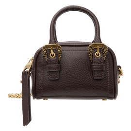 베르사체 진 꾸뛰르 베르사체 Versace Jeans Couture Brown Curb Chain Top Handle Bag 232202F046003